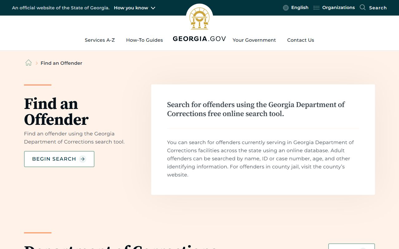 Treutlen County arrest records Georgia.gov offender search overview