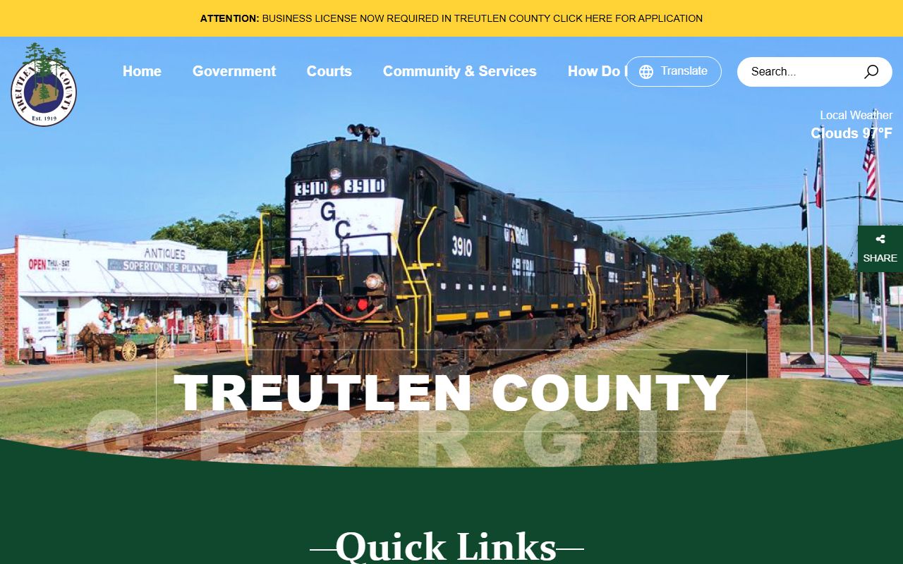 Treutlen County court records official homepage