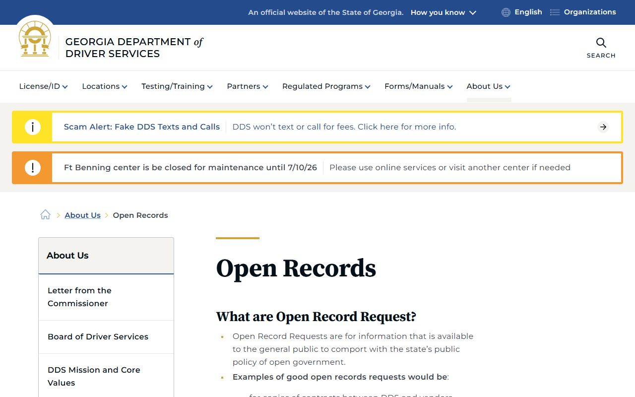 Treutlen County probate records Georgia DDS open records page as separate agency source